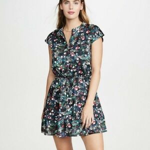 Rebecca Minkoff Ollie Dress Tiered Floral Dress size S‎ women's cottage mini